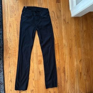 black straight leg skinny citizen of humanity jeans. Size women’s 25